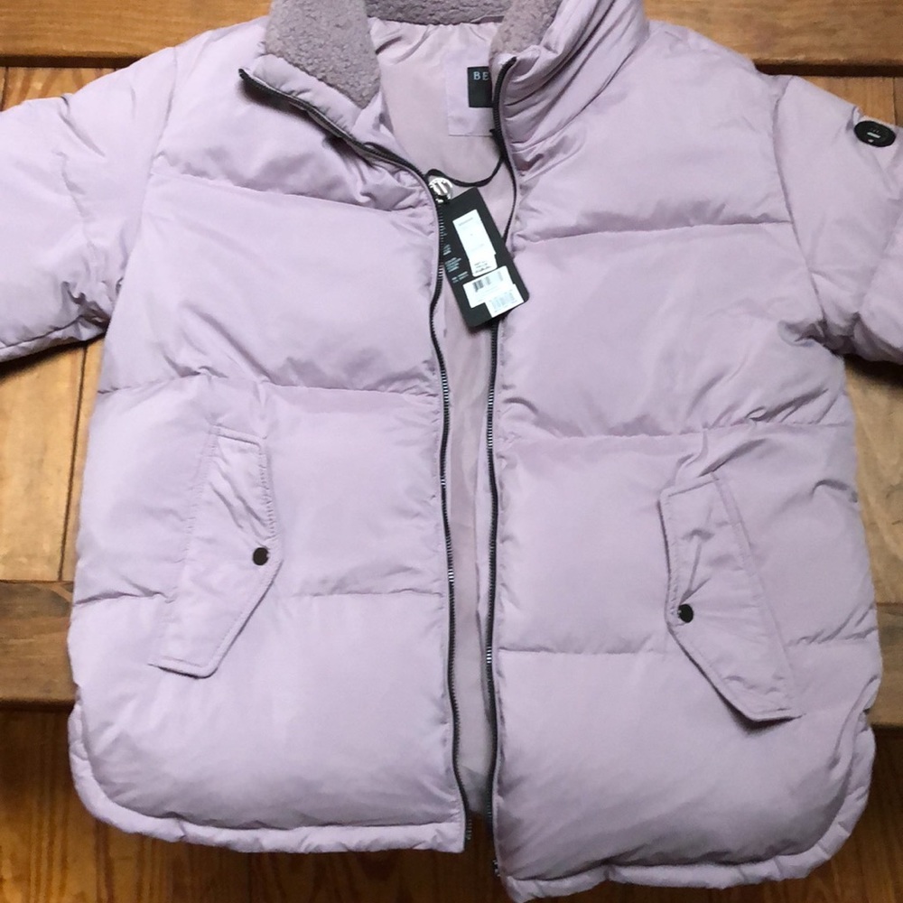 Bernardo puffer jacket size small color lavender